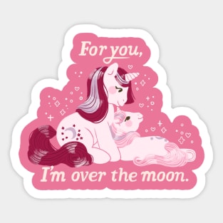 For you, I'm over the moon Sticker